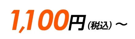 1,100円（税込）〜