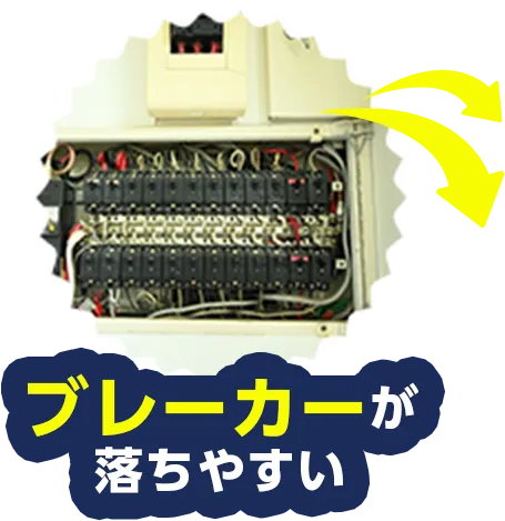 ブレーカーが落ちやすい